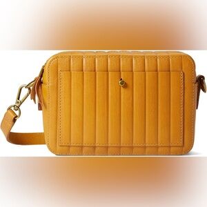 Madewell Women’s Transport Camera Leather Bag Crossbody Handbag in Tan